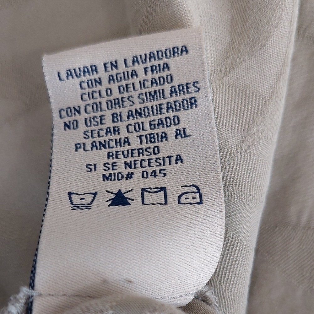 Caribbean Joe Sage Green Tropical Palm Leaf Print Button Up Shirt 3XL - Picture 5 of 5